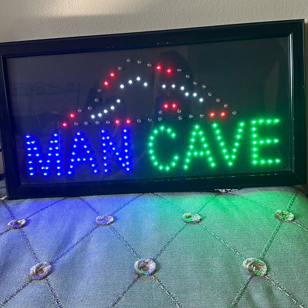 Man Cave Light Up Sign